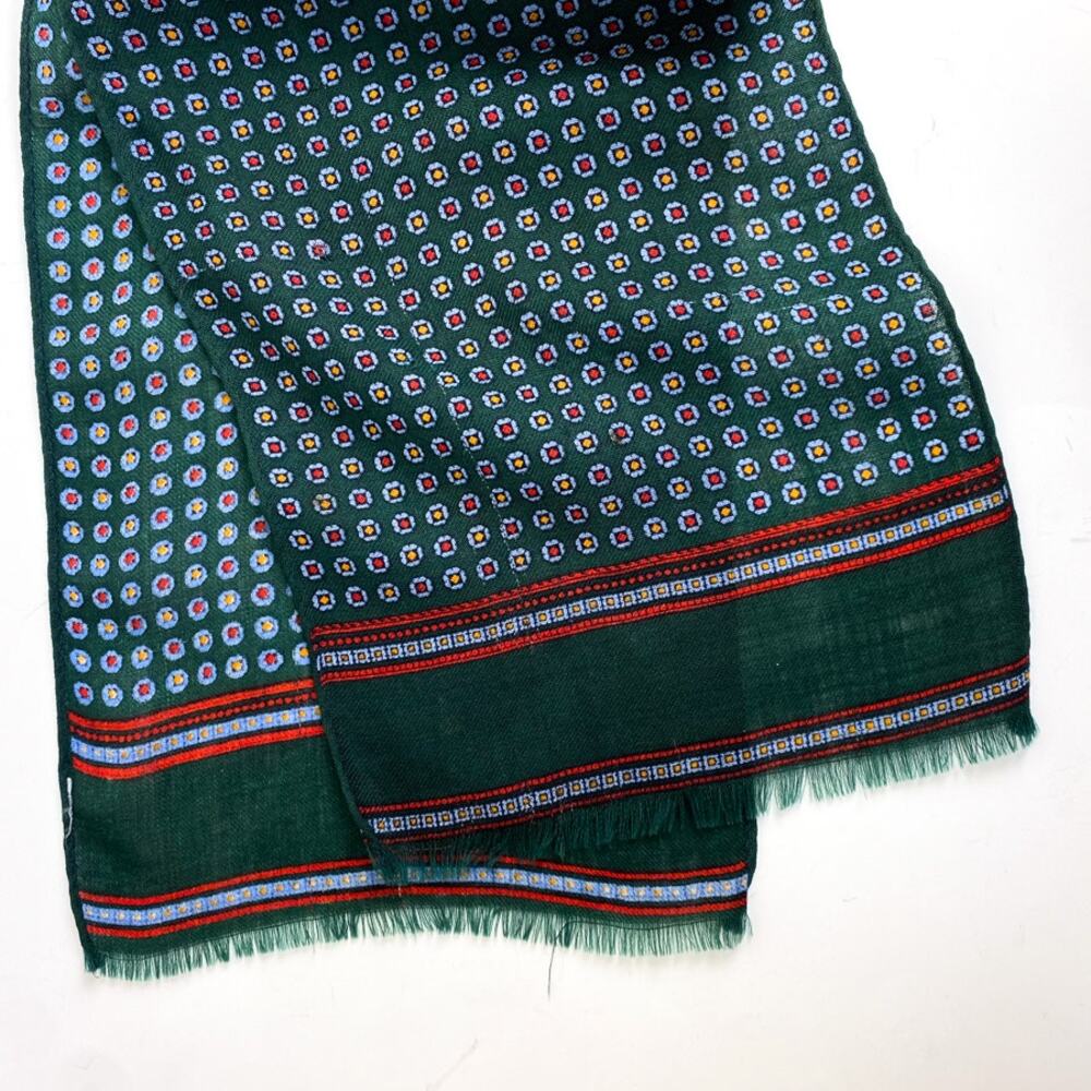 Men's Scarf Rectangle Green and Red
